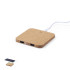 Caricatore wireless 10W personalizzabile con struttura in sughero naturale