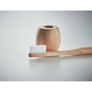 Oggetti cura personale personalizzati con logo - KUILA - Spazzolino da denti di bamboo