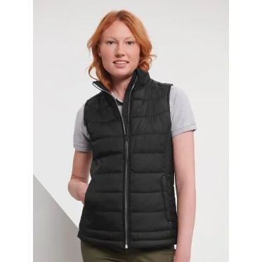 Gilet smanicato femminile personalizzabile Russell con imbottitura leggera DWR