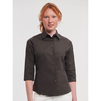 Ladies' 3/4 Sleeve Easy Care Fitted Shirt