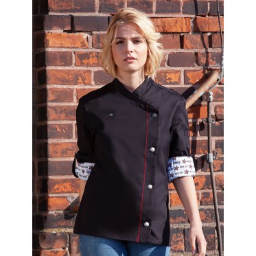 Abbigliamento ristorazione personalizzato con logo - Ladies' Chef Jacket ROCK CHEF®