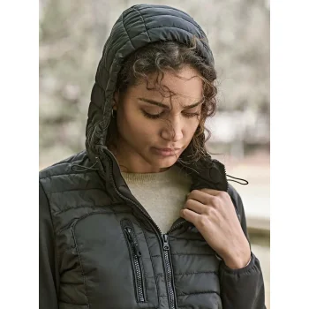 Ladies Hooded Crossover Jacket