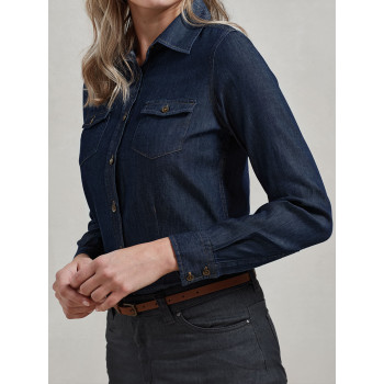 Ladies' Jeans Stitch Denim Shirt