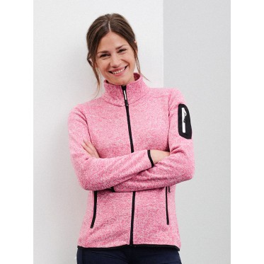 Pile donna personalizzati con logo - Ladies' Knitted Fleece Jacket