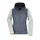 W Knitted Hybrid Jacket personalizzabile daiber con cappuccio regolabile e tasche zip
