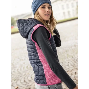 Gilet personalizzabile daiber con cappuccio interno e zip funzionale