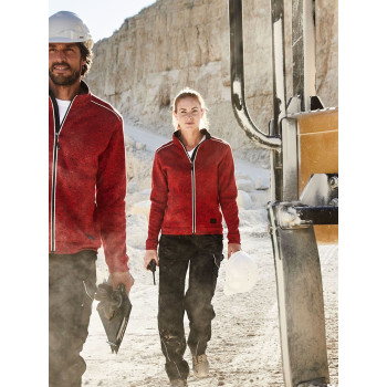 Ladies' Knitted Workwear Fleece Jacket - Solid