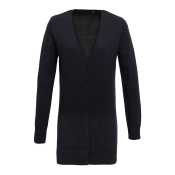 Ladies' Log Length Knitted Cardigan