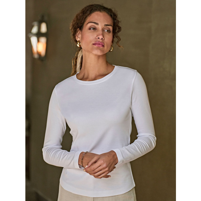 Ladies Long Sleeve Interlock Tee