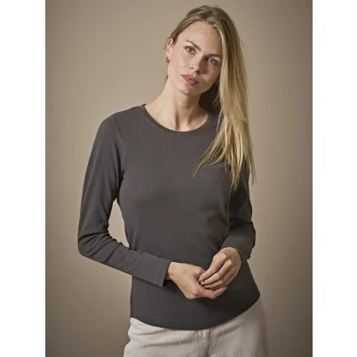 Ladies  Long Sleeve Interlock Tee
