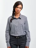 Ladies' Long Sleeve Microcheck Gingham Shirt