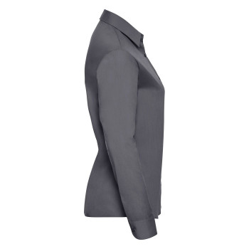 Ladies' Long Sleeve PolyCotton Poplin Shirt