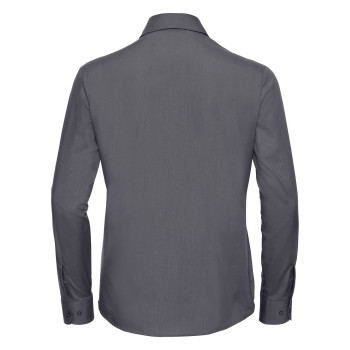 Ladies' Long Sleeve PolyCotton Poplin Shirt