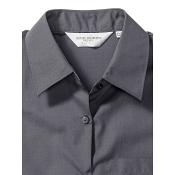 Ladies' Long Sleeve PolyCotton Poplin Shirt