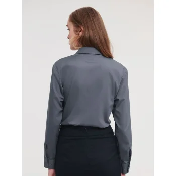 Ladies' Long Sleeve PolyCotton Poplin Shirt