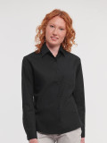 Ladies' Long Sleeve Pure Cotton Poplin Shirt