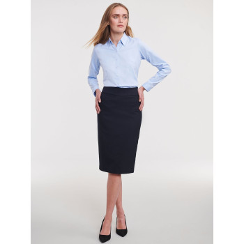 Ladies' Long Sleeve Tailored Herringbone Shirt