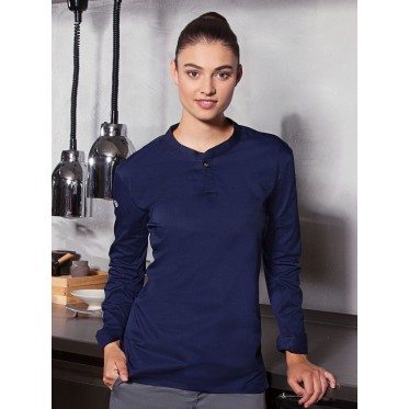 Parannanza personalizzata con logo - Ladies Long-Sleeve Work Shirt Performance