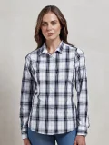 Ladies' LSL 'Ginmill' Check Cotton Bar Shirt