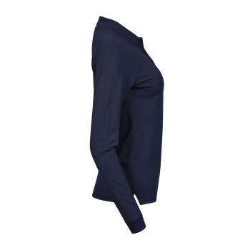 Ladies Luxury Stretch Long Sleeve Polo