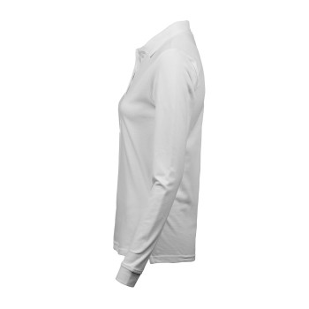 Ladies Luxury Stretch Long Sleeve Polo