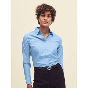 Ladies Poplin Shirt Long Sleeve