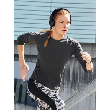 T-shirt a maniche lunghe personalizzabile daiber tessuto tecnico elastan