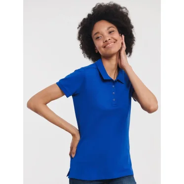 Polo personalizzabile Russell cotone elasticizzato maniche corte
