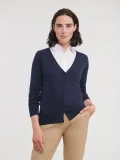 Ladies' V-Neck Knitted Cardigan