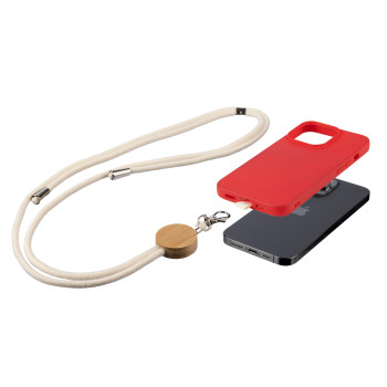 Lanyard personalizzati - Lanyard per telefono in cotone Lucia