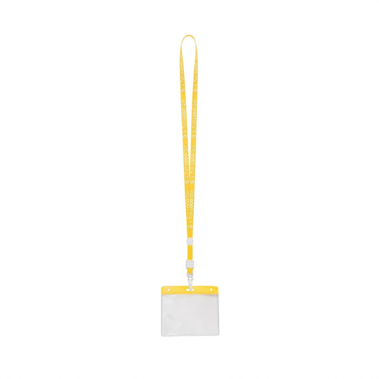 Lanyard personalizzabile con moschettone e placca circolare