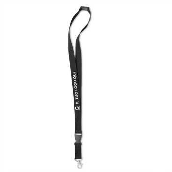 Lanyard personalizzati - Lanyard personalizzabile con moschettone e sgancio di sicurezza