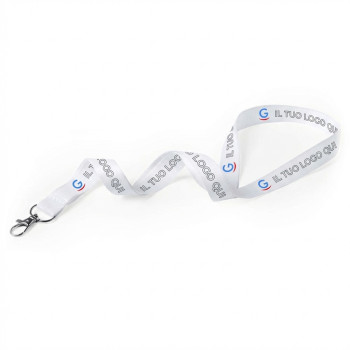 Lanyard personalizzati - Lanyard personalizzabile in RPET con gancio metallico