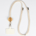 Lanyard personalizzabile per telefono Lucia in bambù naturale