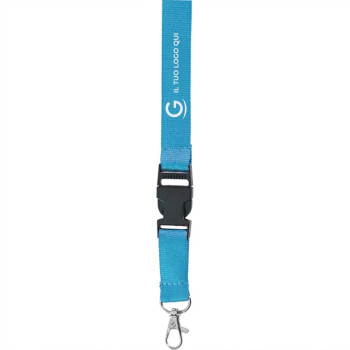 Lanyard personalizzati - Lanyard personalizzata con gancio cromato resistente