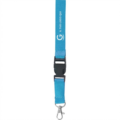 Lanyard personalizzata con gancio cromato resistente