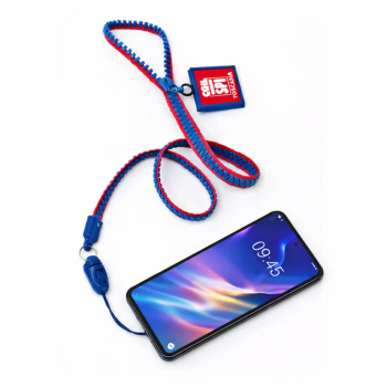 Lanyard personalizzati - Lanyard personalizzato con zip e laccio porta cellulare