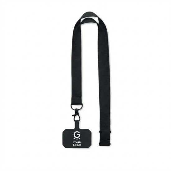 Lanyard porta telefono con cavo di sicurezza