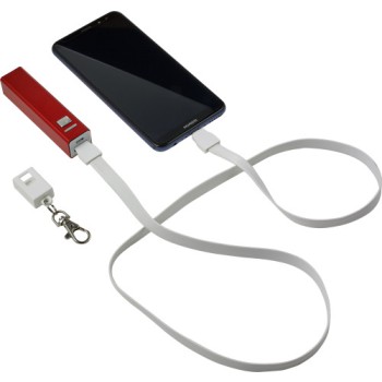 Gadget per smartphone personalizzato con logo - Lanyard TPE per la ricarica, in PVC Marguerite