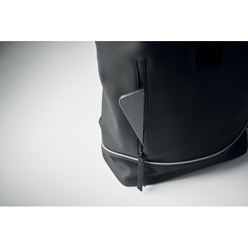 LAPTOSA - Zaino in PU rolltop per laptop 15"