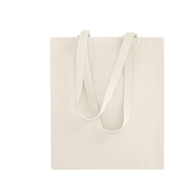 Shopper personalizzabile cotone naturale con manici lunghi 70 cm