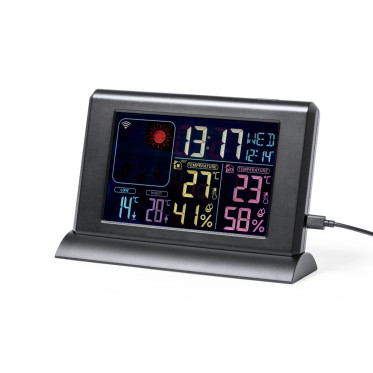 Stazione meteorologica personalizzabile sensore wireless display retroilluminato