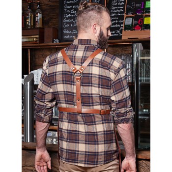 Leather Bib Apron X-Style