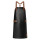 Leather Bib Apron personalizzato Karlowsky con bretelle incrociate e anello metallico