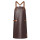 Leather Bib Apron personalizzato Karlowsky con bretelle incrociate e anello metallico