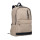 Zaino personalizzabile in cotone riciclato con tasche multiple e scomparto laptop