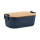 Contenitore portapranzo personalizzabile in polipropilene con coperchio bamboo
