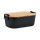 Contenitore portapranzo personalizzabile in polipropilene con coperchio bamboo