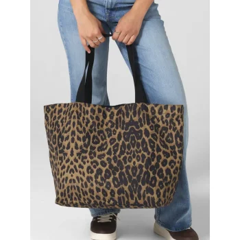 Leopard Print Carryall Tote Bag