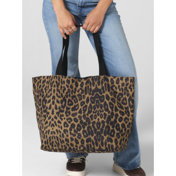 Shopper personalizzate con logo - Leopard Print Carryall Tote Bag